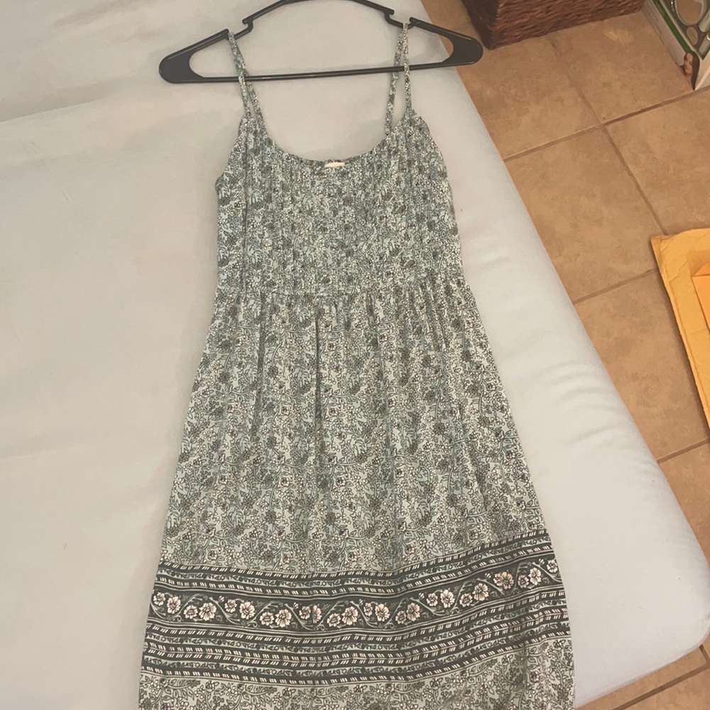 Floral light blue girly dress